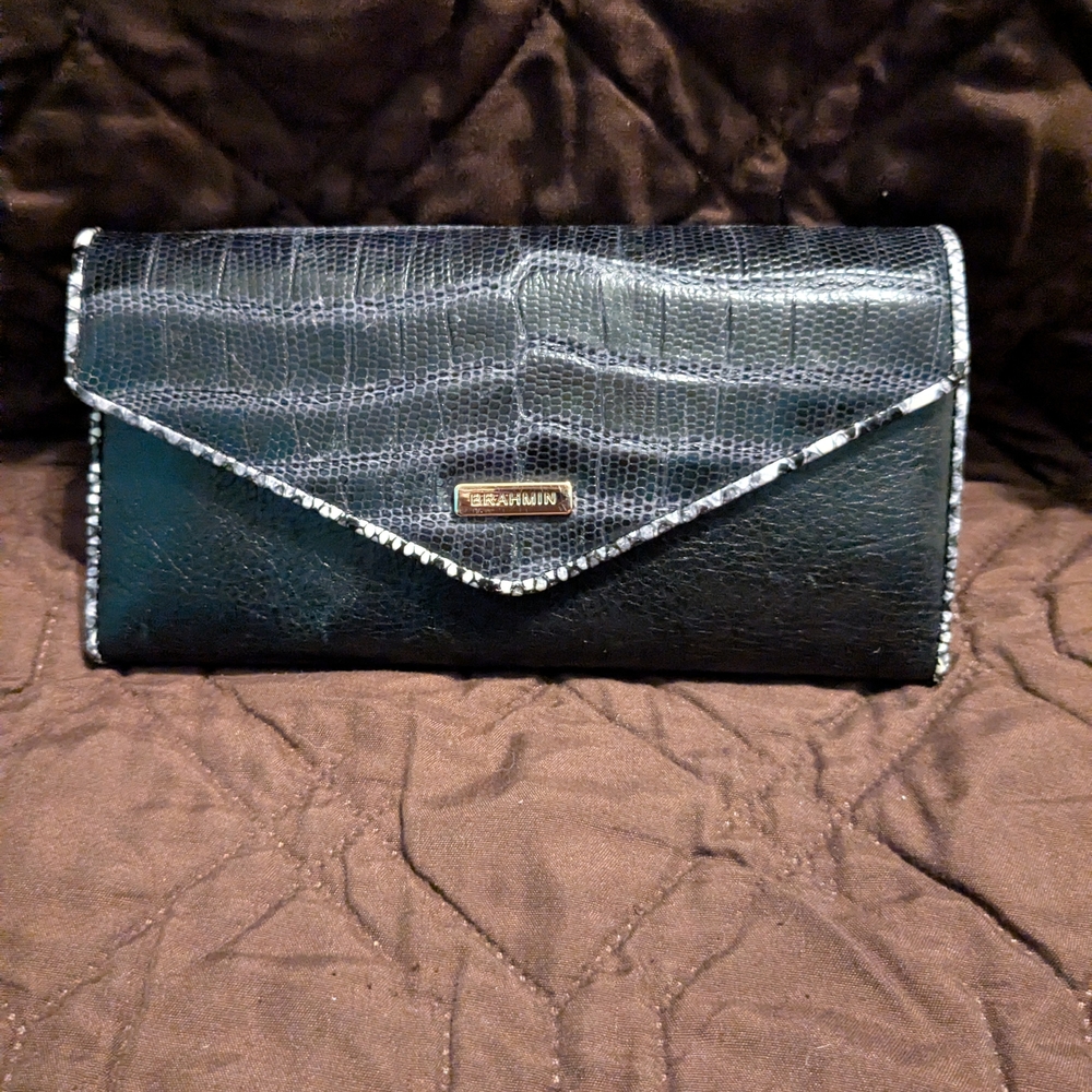 Brahmin Black Leather Wallet